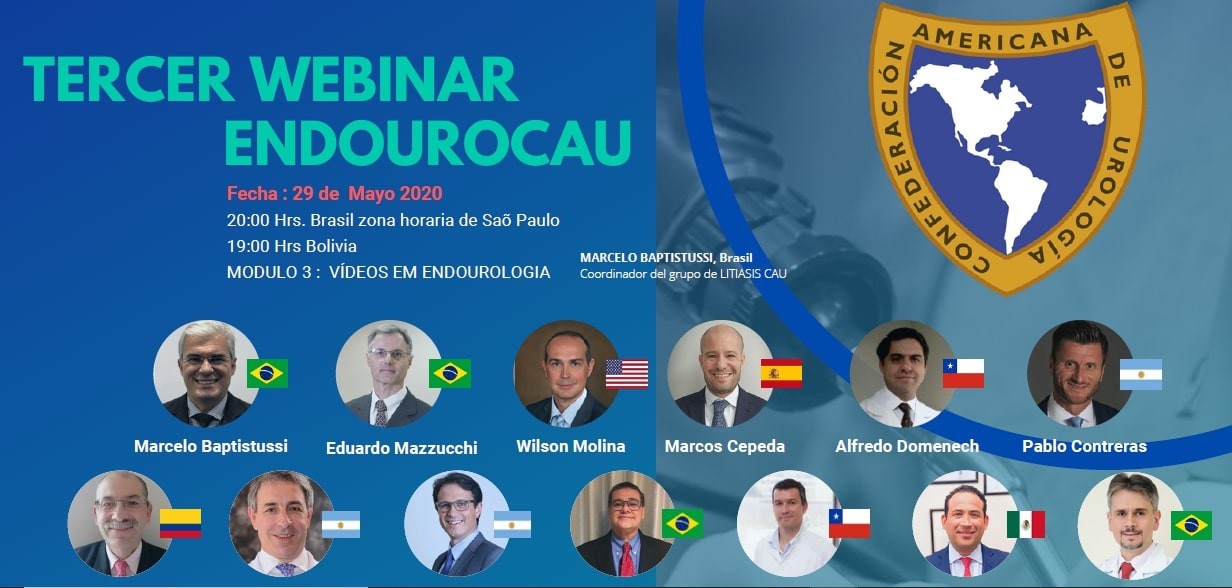 Dr. Murilo Andrade participa do Tercer Webinar Endourocau